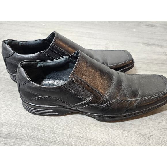 Kenneth Cole Reaction Punchual Slip On Loafer Black Leather Shoes Men Size 9 main image 7